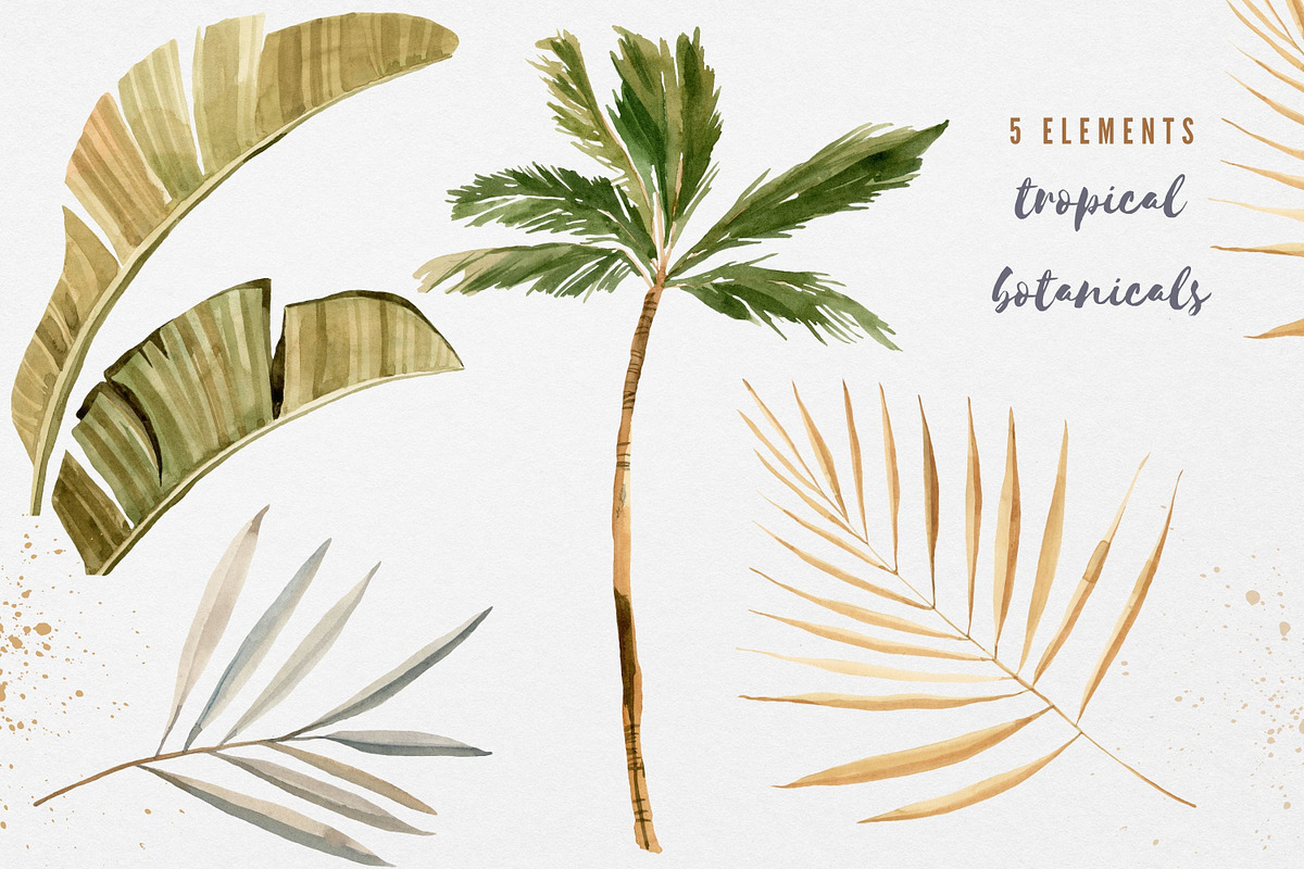 Beach summer watercolor clipart, a Seasonal Illustration by Artcard Watercolor (Photo 10 of 14)