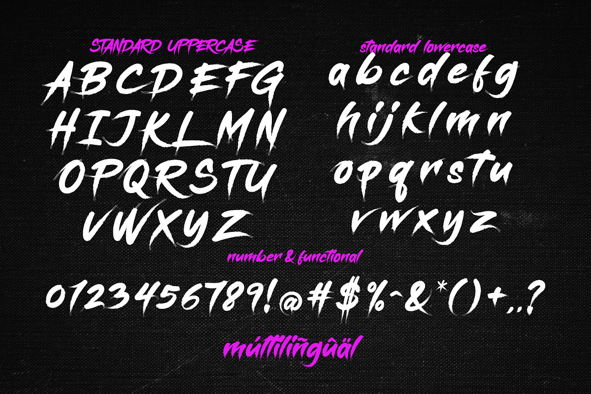 Gisbon - Brush Typeface, a Blackletter Font by madeDeduk (Photo 11 of 13)