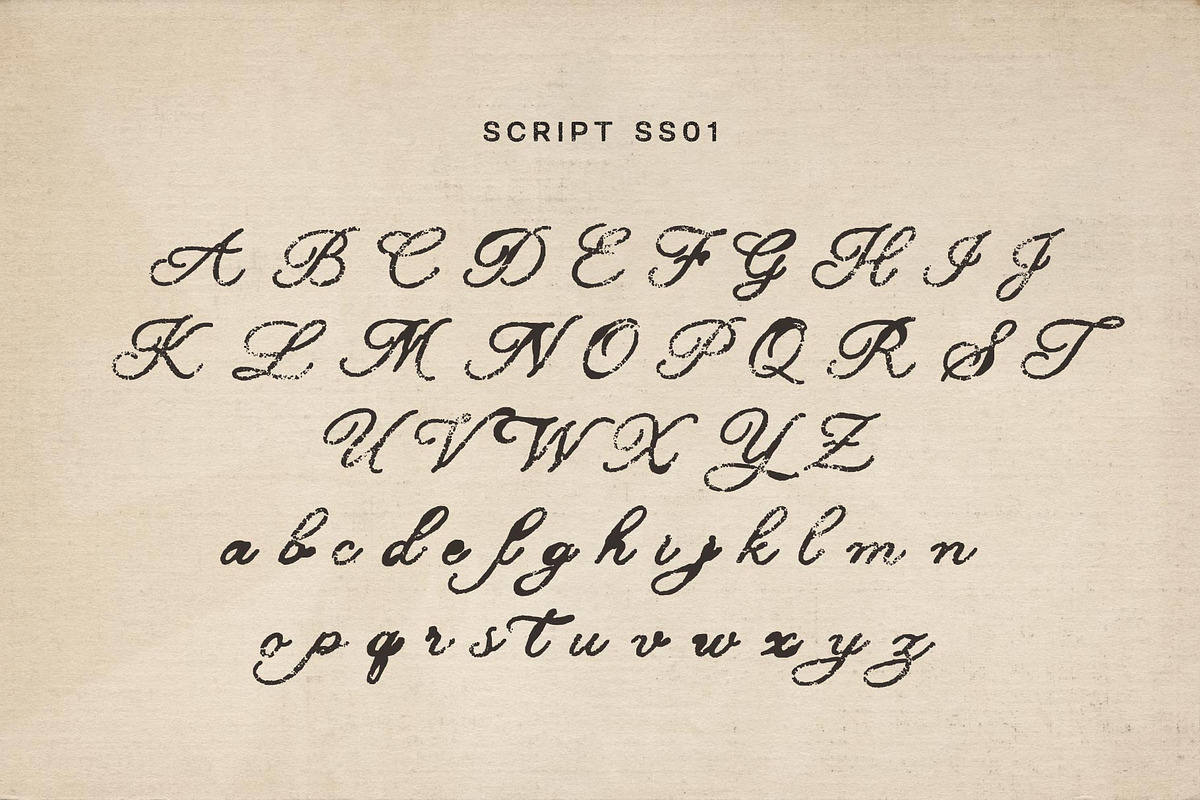 Epharium; Old Vintage Font Duo, a Script Font by Eko Bimantara (Photo 9 of 10)