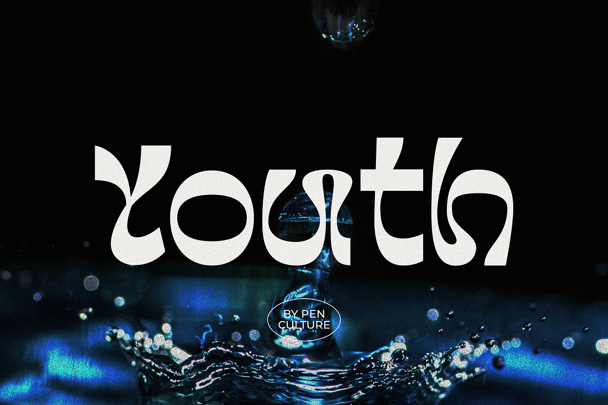 Youth Display Font, a Sans Serif Font by Pen Culture (Photo 1 of 9)