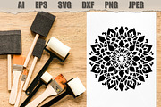 Stencil Mandala Vector, a Decorative Illustration by MARYCRAFTIRIA (Thumbnail 2 of 3)