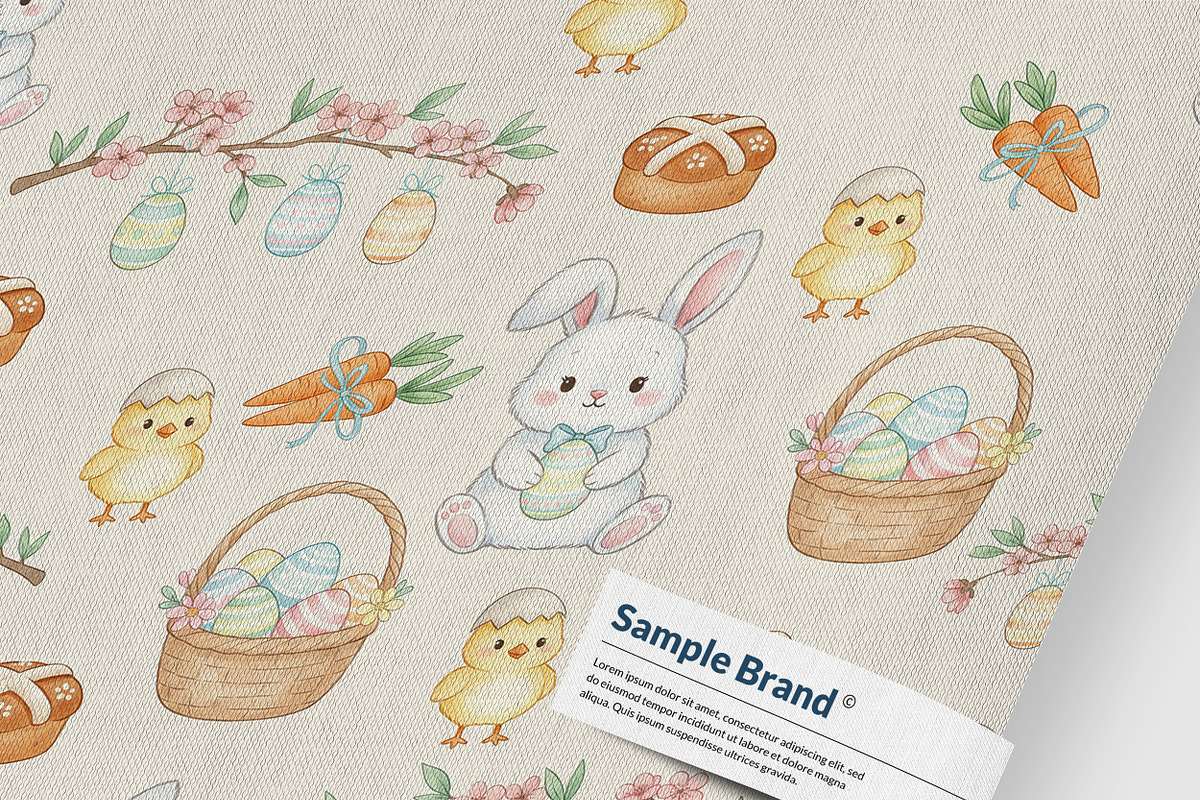 EASTER Seamless Pattern Bundle, a Pattern Graphic by AYAKA Studio Co. (Photo 10 of 13)