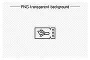 Travel and Beach Line Icons Set, an Icon by Designfour (Thumbnail 4 of 7)