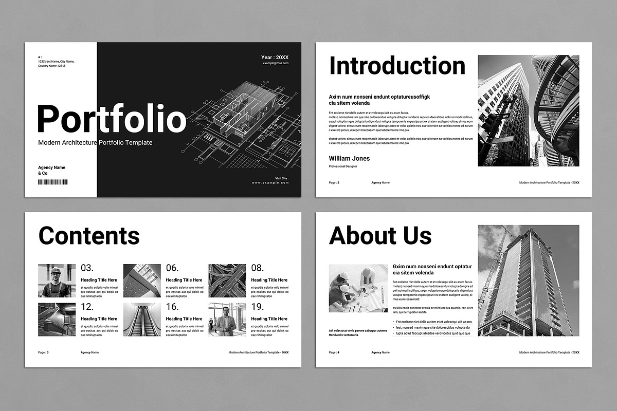 Architecture Portfolio Presentation, a Presentation Template by E-Type (Photo 2 of 6)