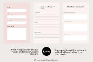 Minimalist Planner Printable PDF