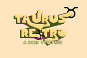 Taurus Retro Typeface, a Font by Rachel McBride Creative (Thumbnail 1 of 6)