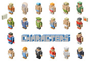 Vector isometric character, an Object Graphic by lemonoff (Thumbnail 1 of 7)