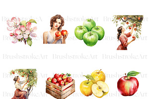 Apple Clipart, Red Apple Tree, Fruit