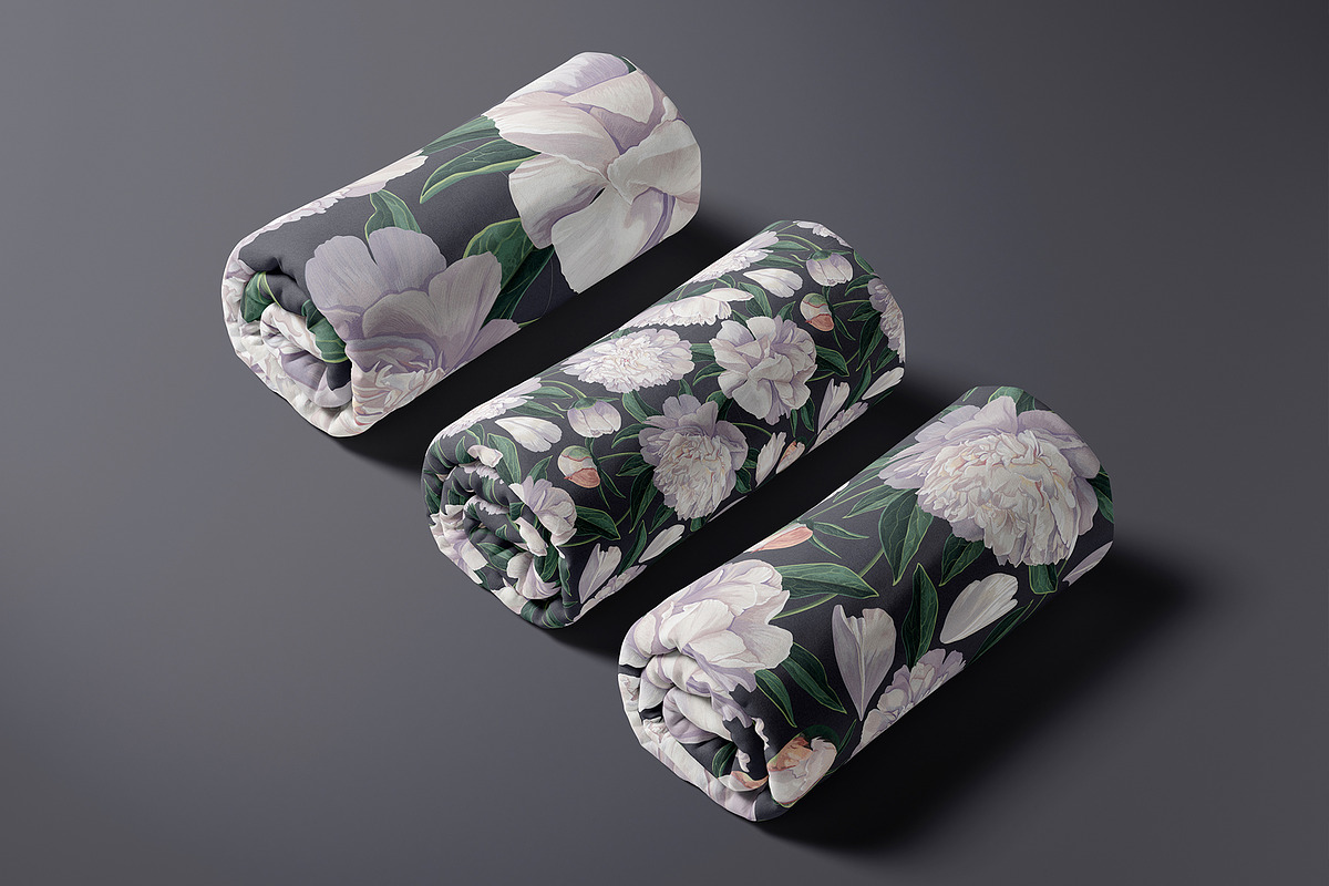 White Peonies Seamless Pattern, a Pattern Graphic by MarynaPetrovska (Photo 11 of 15)