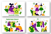 10 Sustainable Fashion Illustration, a Person Illustration by denayunebgt (Thumbnail 2 of 4)