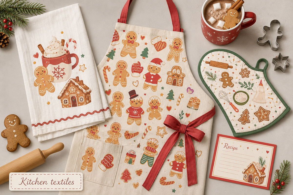 Christmas Sweets Illustrations, a Seasonal Illustration by Anna Studio (Photo 8 of 12)