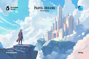 Pastel Dreams Affinity Brushes, a Brush Add-On by brushapes.com