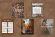 Autumn Aesthetic Instagram Posts, a Social Media Template by Ashlee Marie Design (Thumbnail 3 of 4)