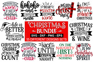 55 Christmas SVG Bundle