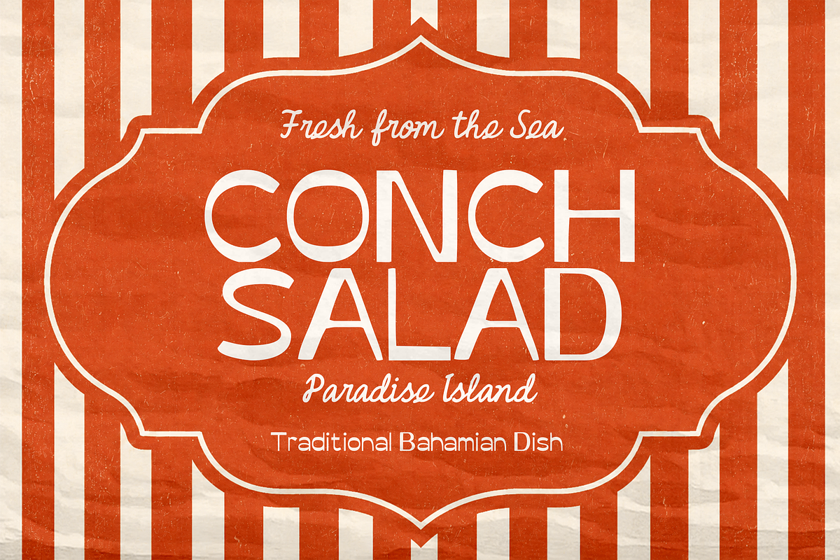 Bahamas Ville Retro Font Duo, a Handwritten Font by Sixtype (Photo 12 of 12)