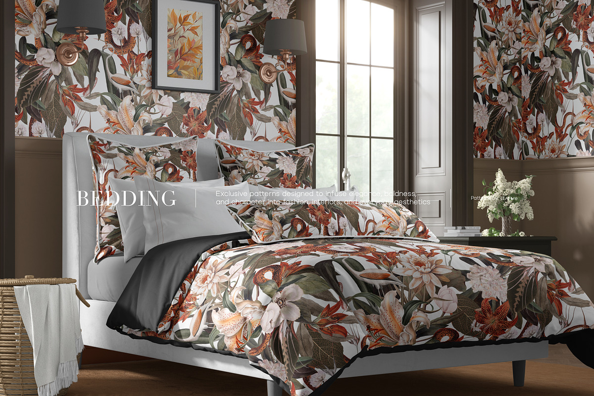 Midnight Eden Seamless Patterns, a Pattern Graphic by LEAFure (Photo 9 of 13)