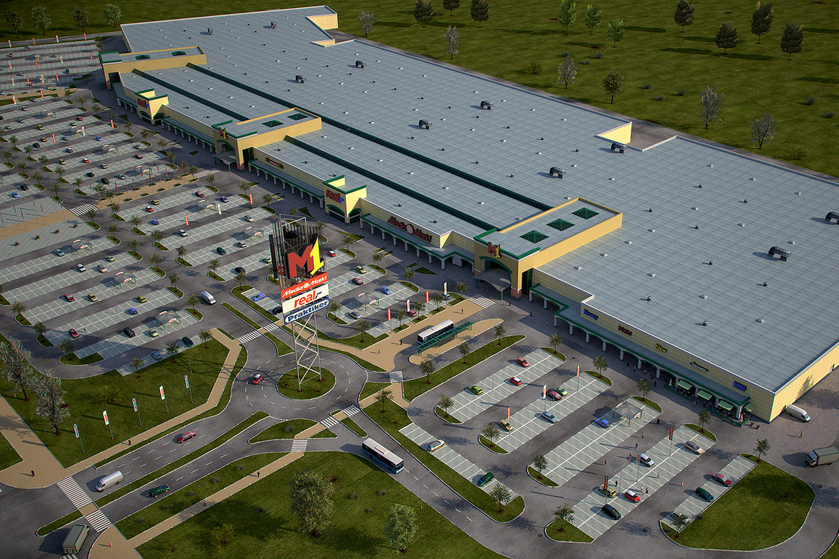 Mall Retail Store textured scene, a Plants & Tree 3D Model by VisualCG (Photo 4 of 6)