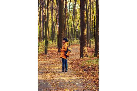 Hipster girl in a park, a Nature Photo by Nature and travel