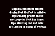 Glogasi - Bold Sans Serif Font, a Sans Serif Font by Iqsiart Studio (Thumbnail 2 of 6)