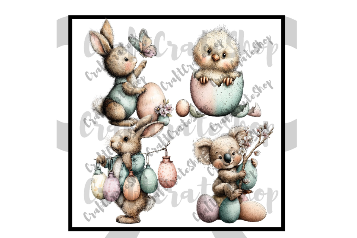 Whimsical Easter Graphics, an Illustration by CraftCrateShop (Photo 3 of 7)
