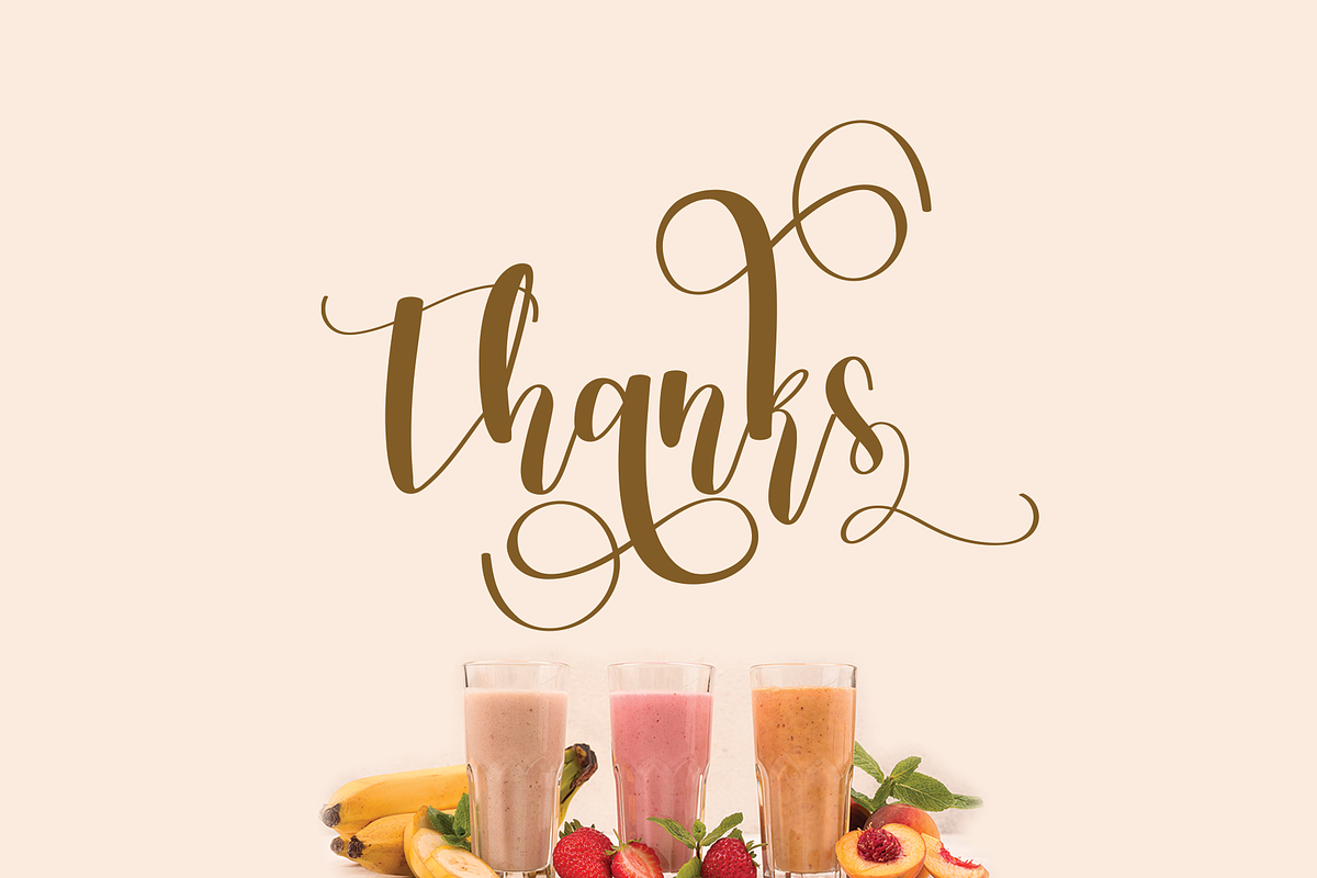 Milkshake | Script font, a Script Font by Scratchones (Photo 8 of 8)
