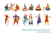Indian musicians and dancers set, a Person Illustration by Good Studio (Thumbnail 1 of 6)