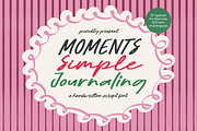 Moments Simple Journaling Script, a Script Font by Letterena Studios Script (Thumbnail 1 of 15)