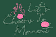 CS Ariana Dashed, a Script Font by Craft Supply Co. (Thumbnail 2 of 8)