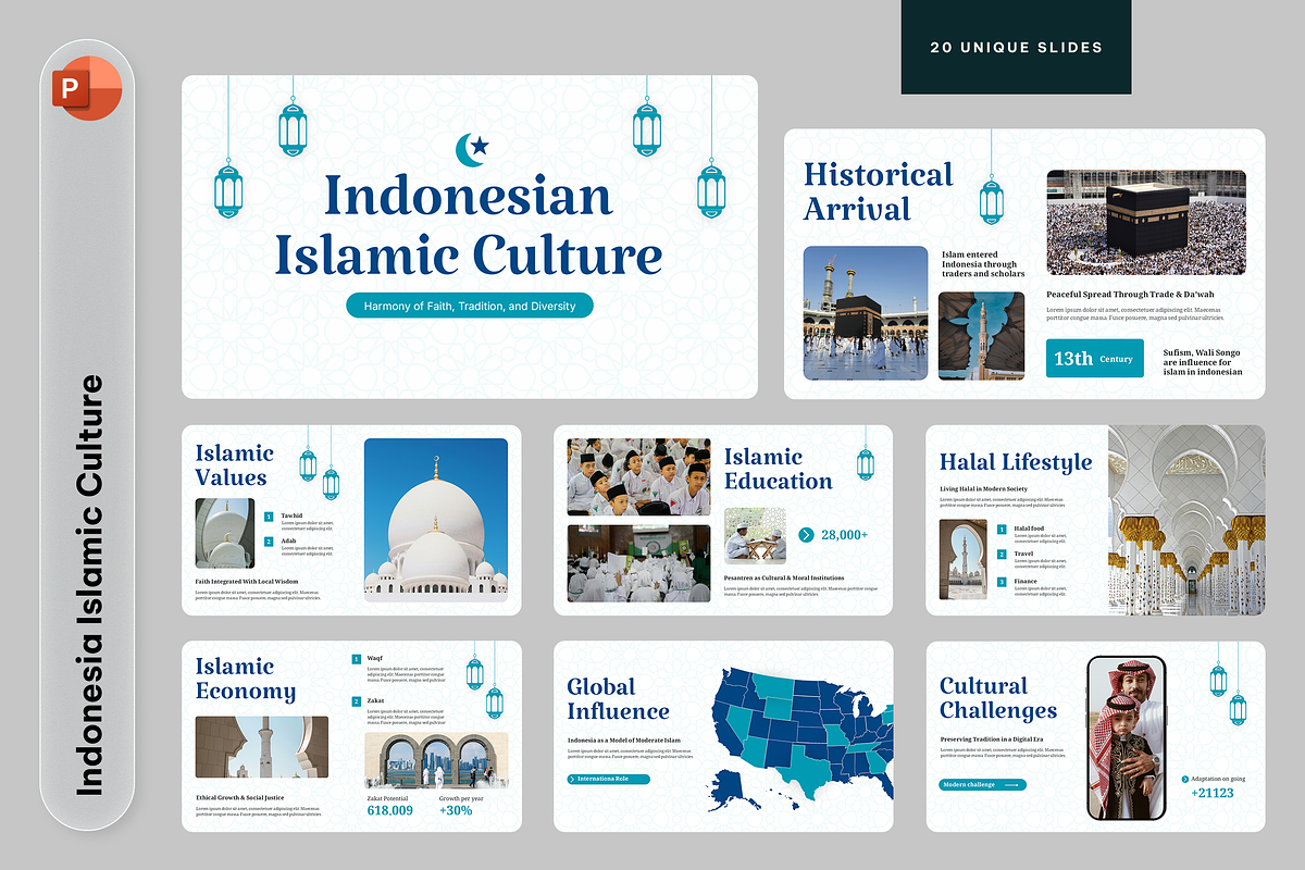 Indonesian Islamic Culture, a Presentation Template by Sixtemp (Photo 1 of 3)