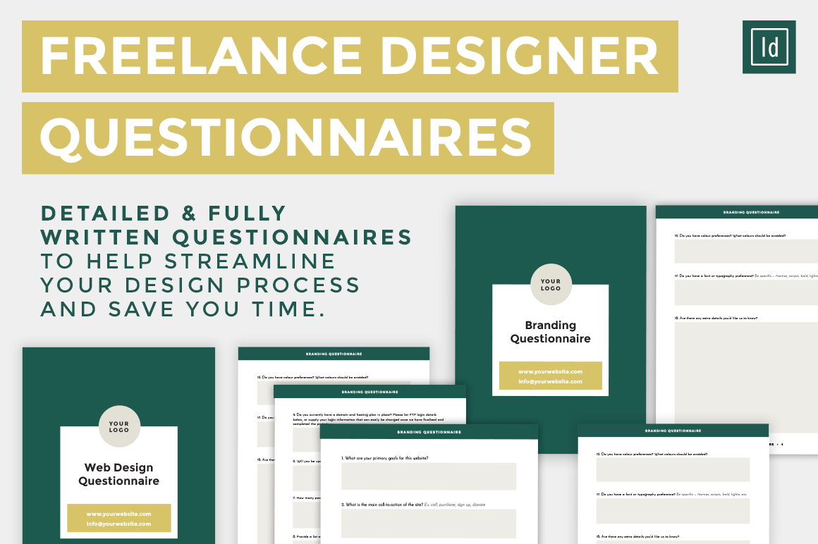 Freelance Designer Questionnaires, a Templates & Theme by Boss Toolkits
