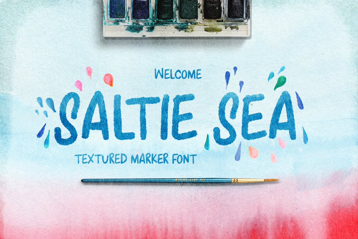 Font & Watercolor Bundle 92% OFF, a Font by Creativeqube Design (Photo 16 of 28)