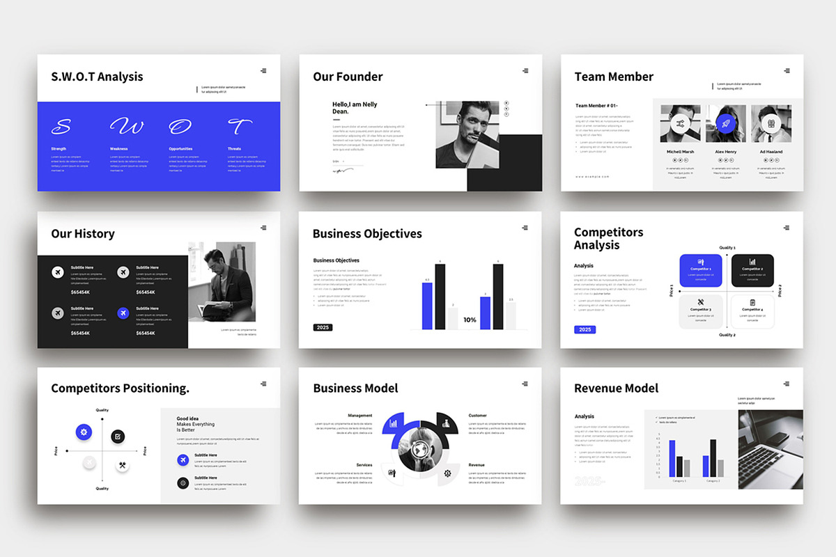Business Pitch Deck Presentation, a Presentation Template by Dream-Lab (Photo 3 of 4)