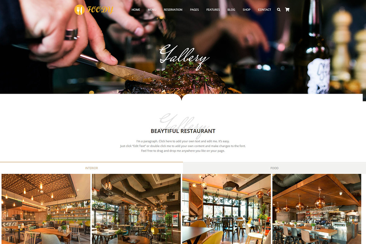 Foody - Coffee, Bakery & Business, a WordPress Template by Cherry Wordpress Theme (Photo 8 of 11)