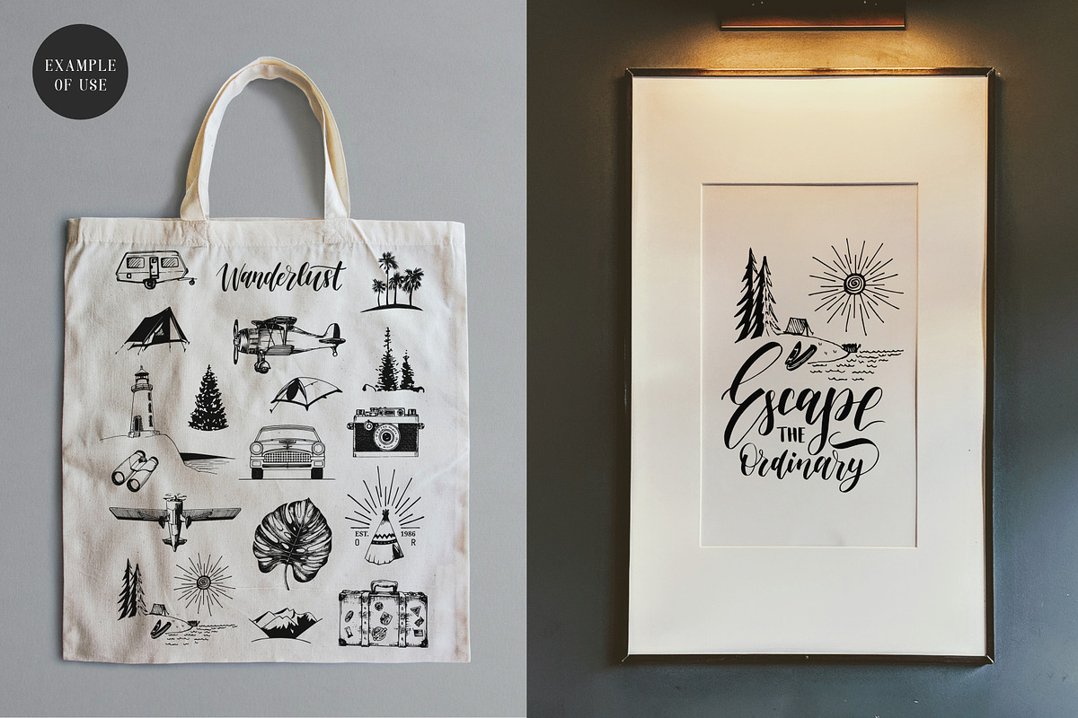 Retro Summer Graphics Collection, an Object Graphic by Chewie Co (Photo 8 of 12)