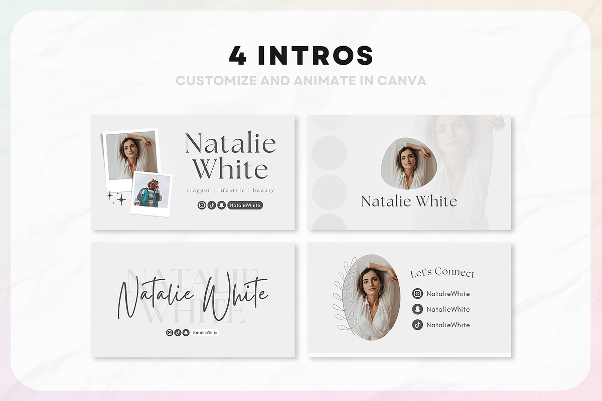 YouTube Branding Kit For Canva, a Social Media Template by OniriqveDesigns (Photo 4 of 10)