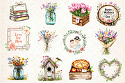 Rustic Mothers Day Clipart, an Illustration by Dream Creation (Thumbnail 3 of 4)