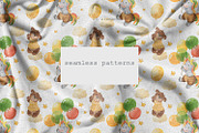 Cute animals with balloons, an Illustration by Love Watercolor Store (Thumbnail 6 of 9)