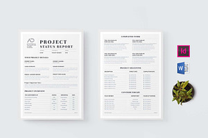 Project Status Report | Word & Indd