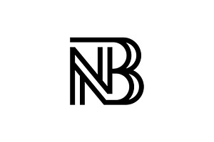 Letter BN NB Logo