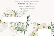 White and Cream Peonies and Roses, a Decorative Illustration by Twigs and Twine (Thumbnail 4 of 6)