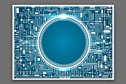 IT Christmas card with snowflake, a Technology Illustration by MSA-Graphics (Thumbnail 2 of 5)