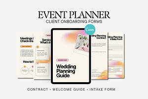 Wedding Planner Onboarding Forms, a Stationery Template by Anna Design Studio