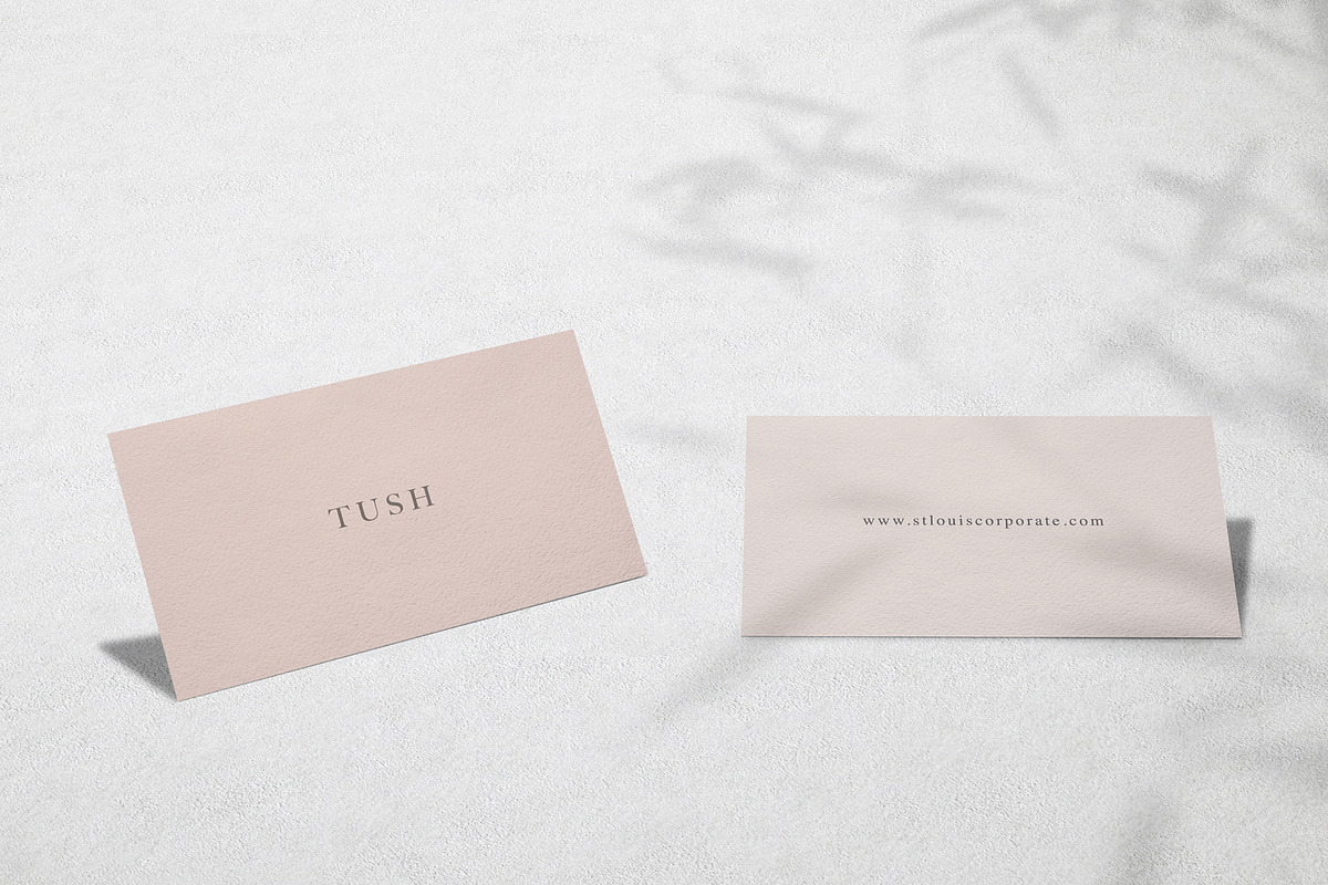 TUSH Business Cards Mockup Set, a Product Mockup by Cuoco (Photo 5 of 6)