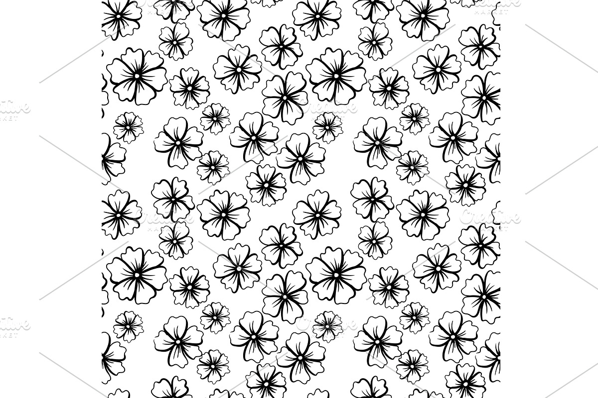 Vector floral hand drawn, an Object Illustration by Things for designers