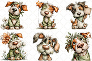Whimsical Dog Clipart Bundle, an Illustration by Black Bird Studio (Thumbnail 3 of 6)