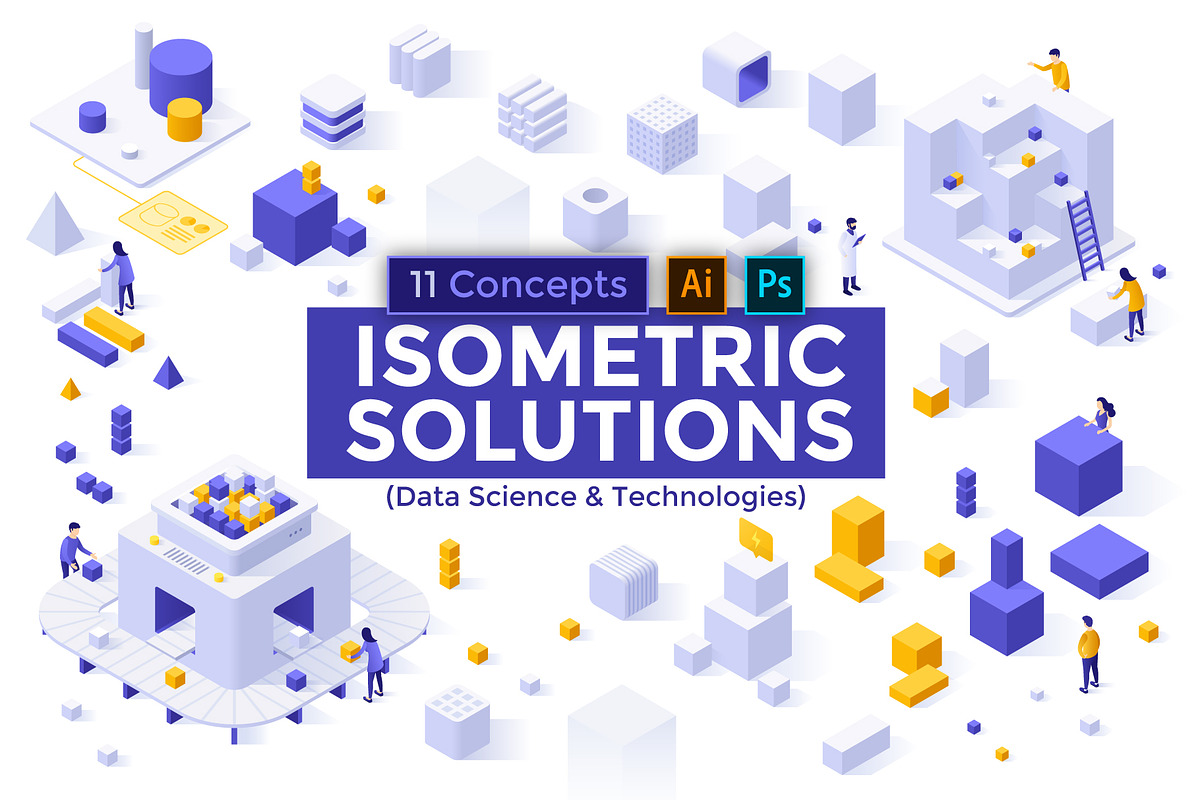 Isometric Solutions Mini. Part 23, a Person Illustration by Andrew Kras Design (Photo 13 of 13)
