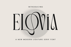 ELOVIA - Modern Ligature Typface