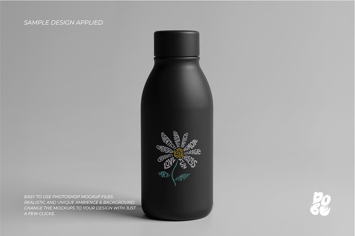 Black Tumbler Mockup Set, a Cups & Container Mockup by DOBE Studio (Photo 2 of 7)