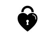 Heart Lock and Key Silhouette Icons, an Illustration by Designer_Momina (Thumbnail 21 of 51)