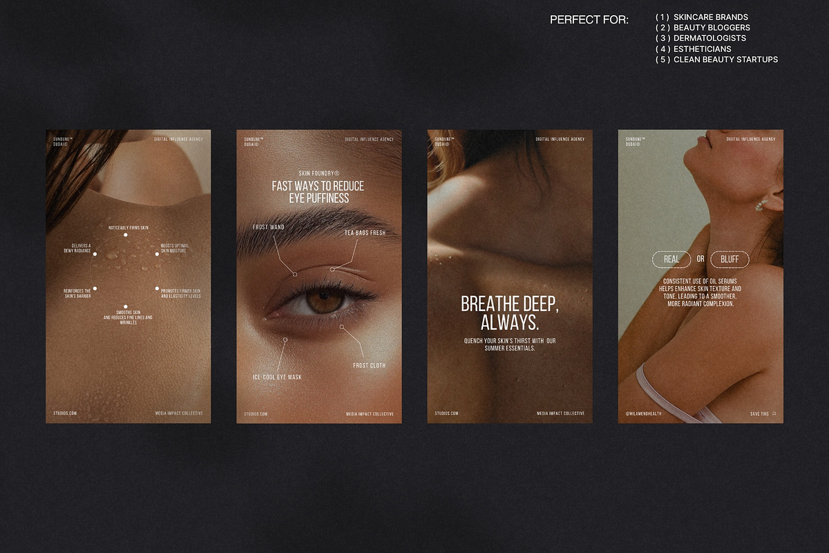 Skincare Canva Stories for Beauty preview 3